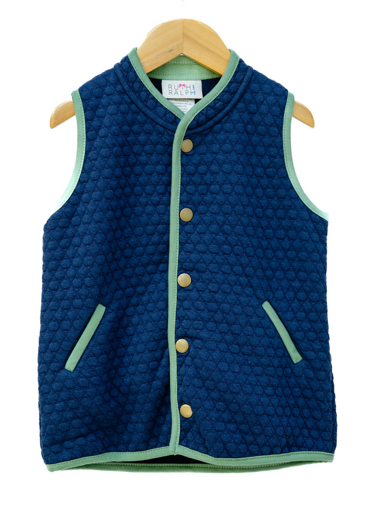 Boys Quilted Vest - Ruth & Ralph