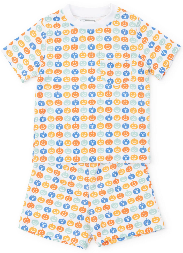 Boys Cool Pumpkins Pima Pajama Set - Lila & Hayes