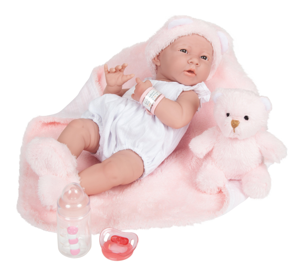 La Newborn 15" Real Girl Baby Doll with Accessories