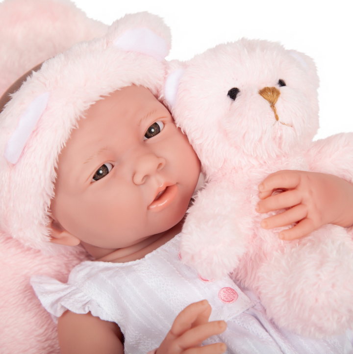La Newborn 15" Real Girl Baby Doll with Accessories