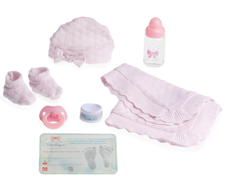 La Newborn 15 inch Real Girl Baby Doll in Pink Outfit