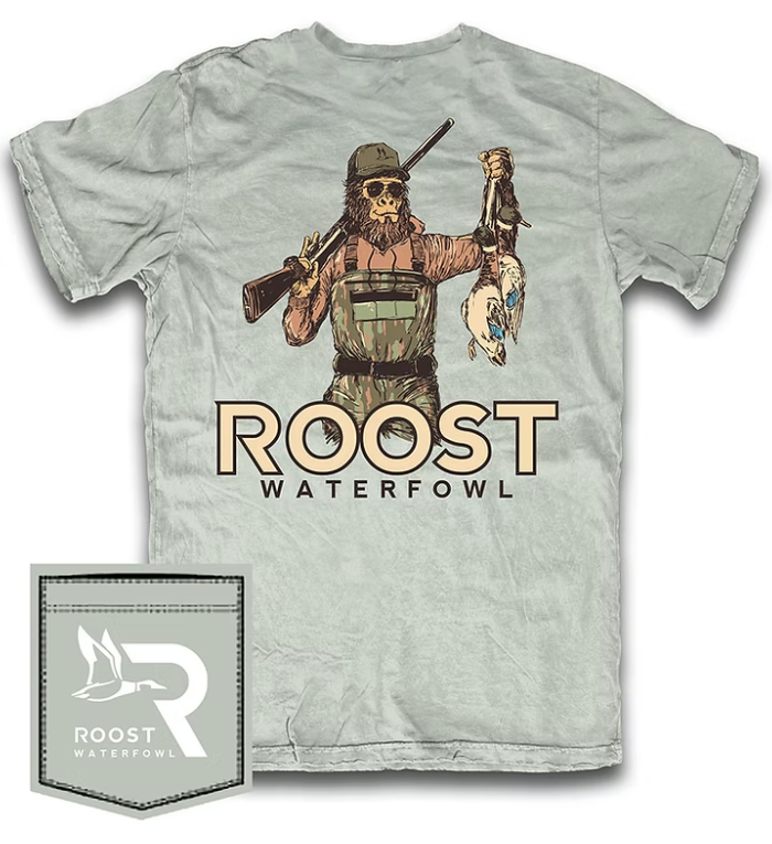 Sasquatch Duck Hunter T-Shirt - Fieldstone