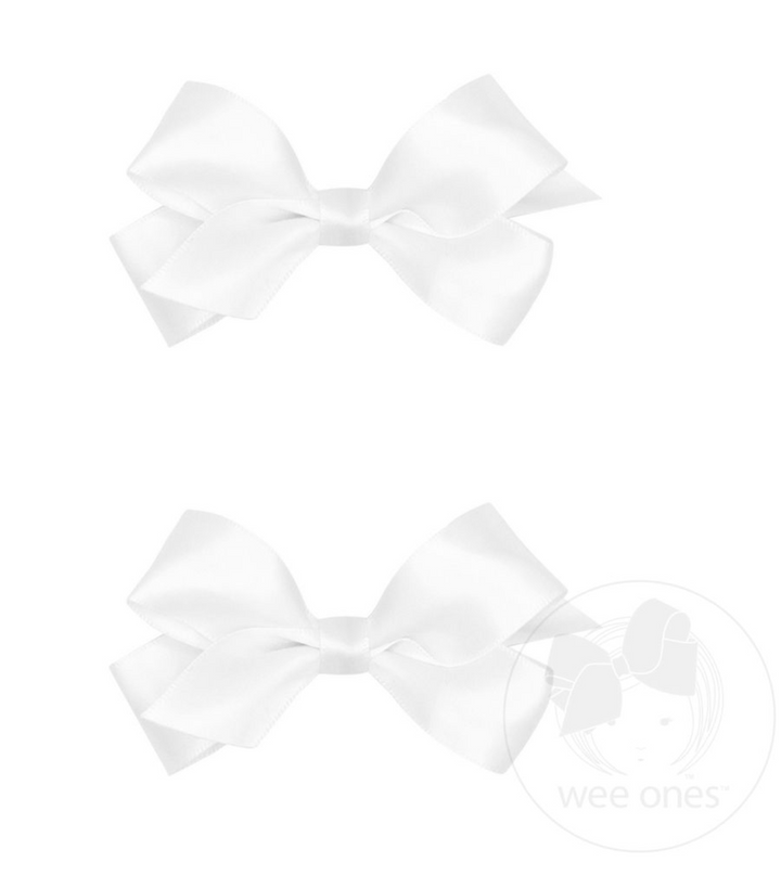 Mini Satin Hair Bow Two Pack - Wee Ones
