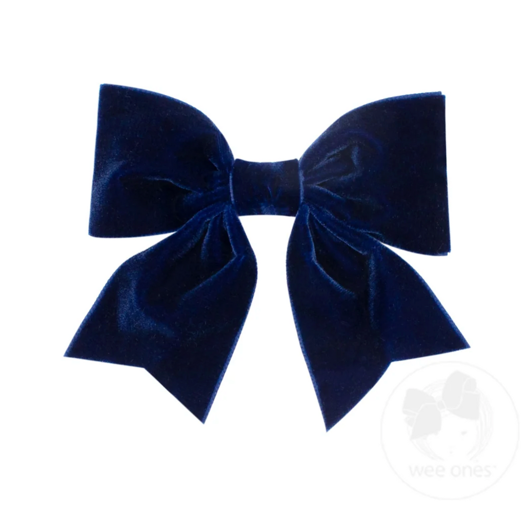 Small King Plush Velvet Bowtie With Tails - Wee Ones