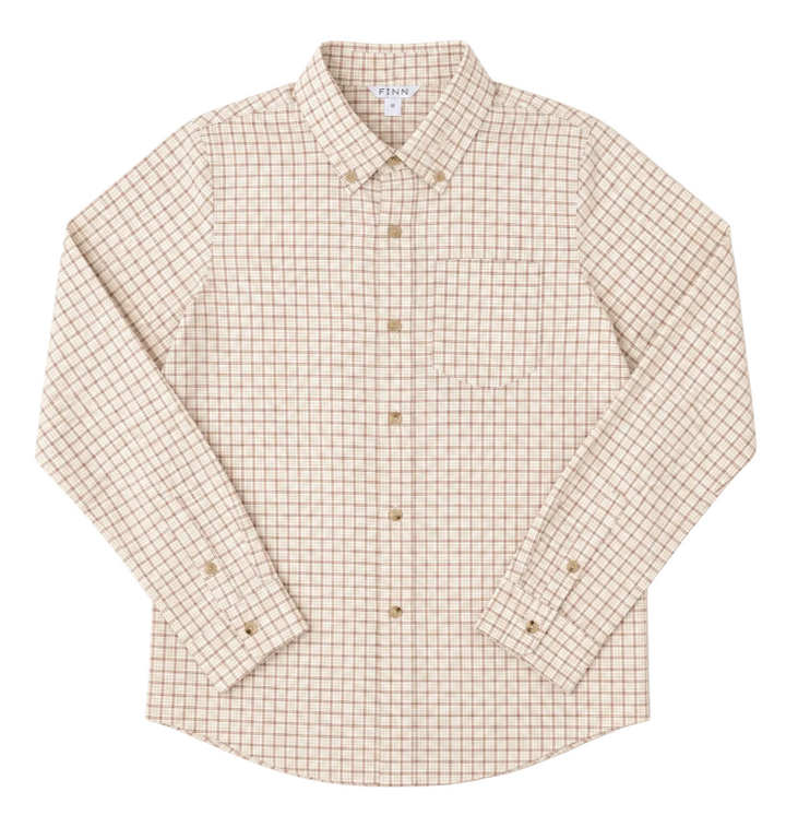 Pierfront Performance Buttondown - Buckskin Plaid - FINN