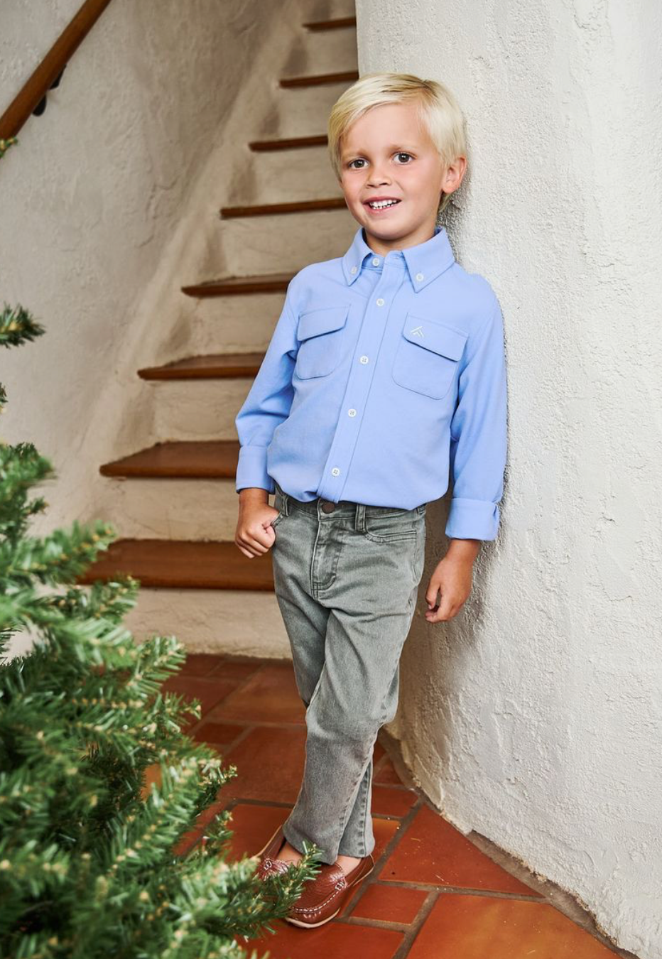 Blue Back Cast Button Down - FINN