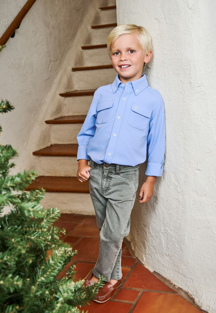 Blue Back Cast Button Down - FINN
