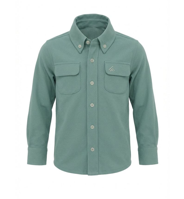 Slate Green Back Cast Button Down - FINN