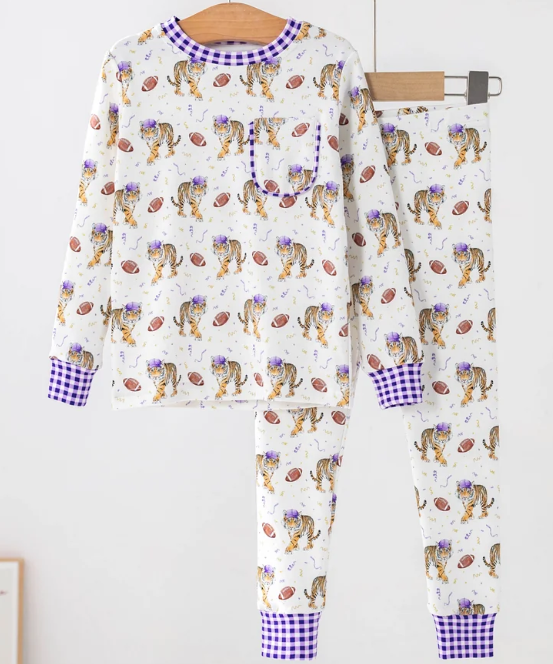 Kickoff in Louisiana Organic Cotton Pajamas - Nola Tawk