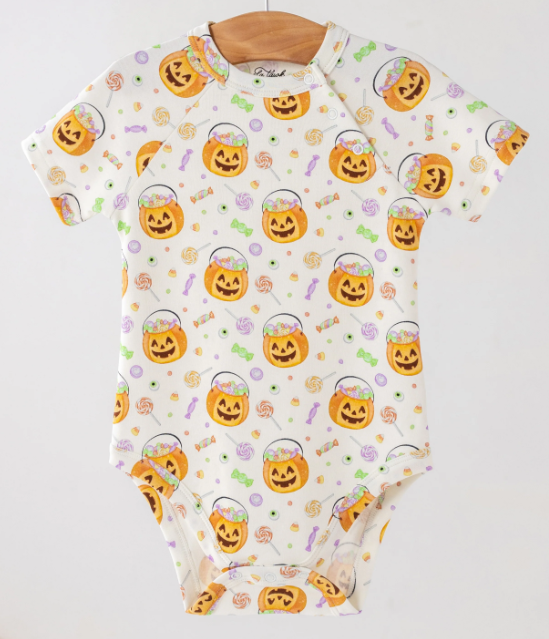 No Tricks, Just Treats Organic Cotton Onesie - Nola Tawk