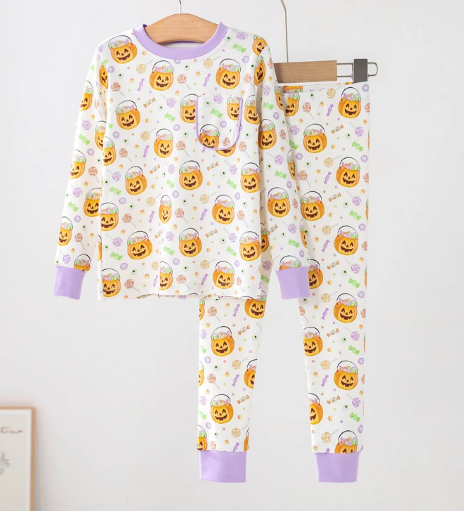 No Tricks, Just Treats Organic Cotton Pajamas - Nola Tawk