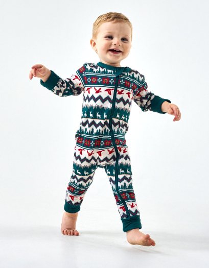 Burlebo Outdoor Christmas Baby Pajamas