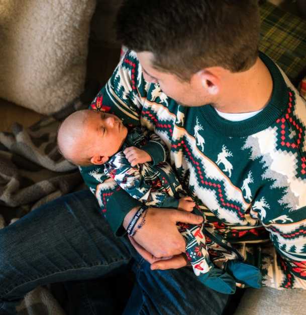 Burlebo Outdoor Christmas Baby Pajamas