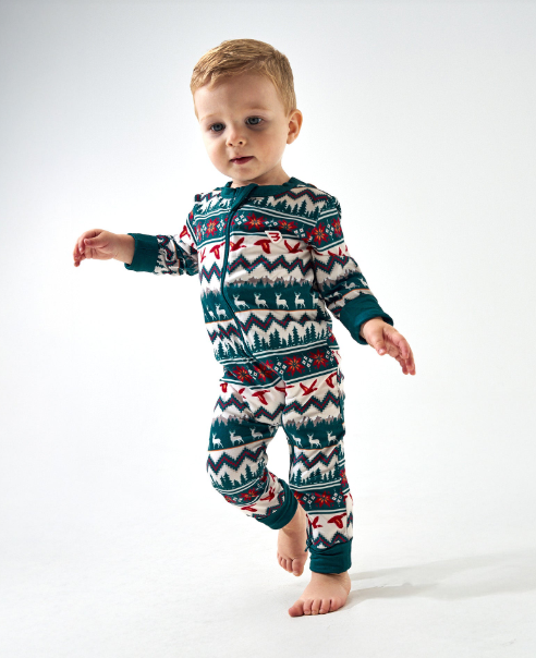 Burlebo Outdoor Christmas Baby Pajamas
