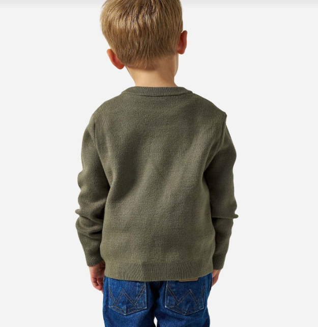 Youth Duck Sweater in Olive - Burlebo