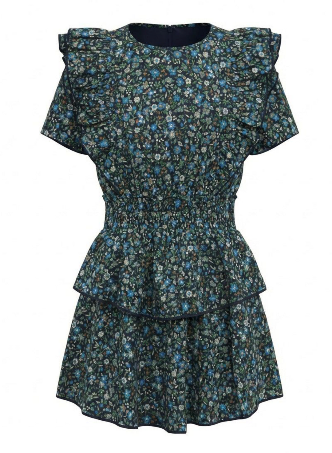 Collier Dress Twilight Floral - Pleat