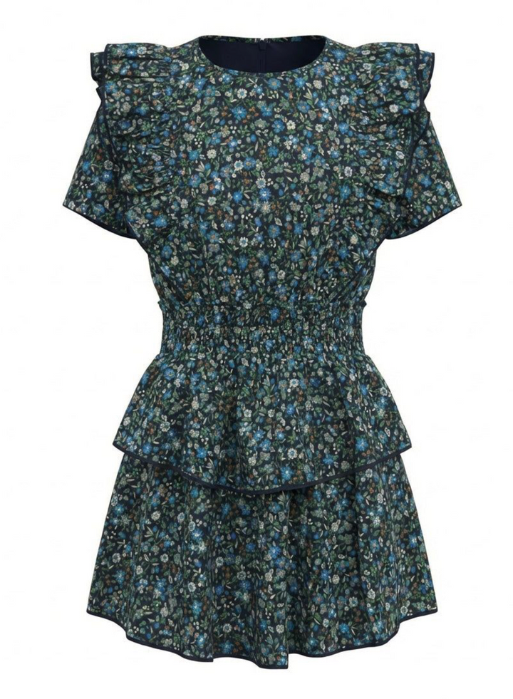 Collier Dress Twilight Floral - Pleat