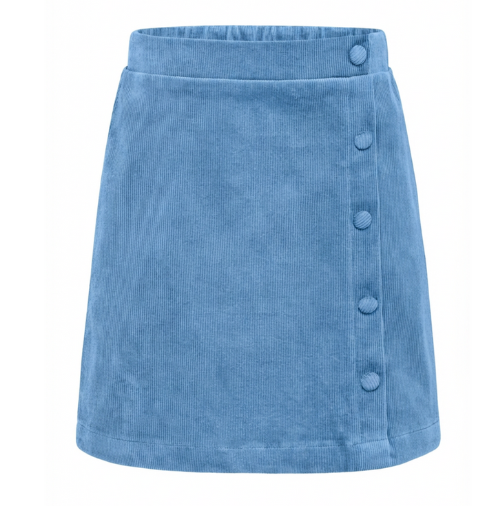 Reese Skirt Glacier Blue Corduroy - Pleat