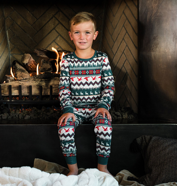Outdoor Christmas Pajama Set - Burlebo