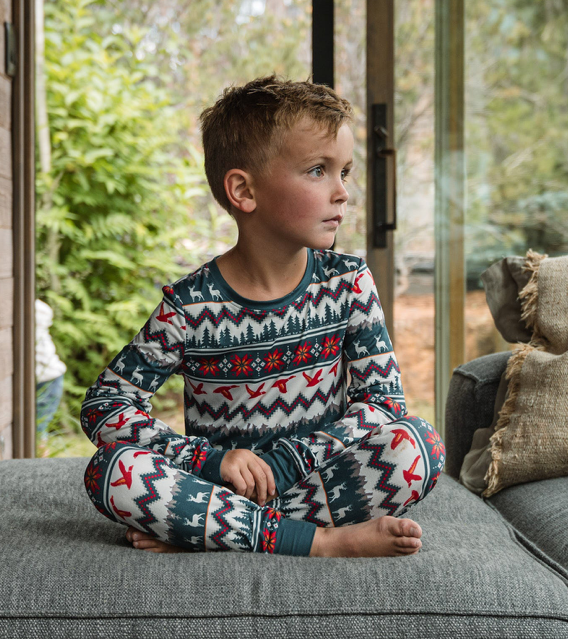 Outdoor Christmas Pajama Set - Burlebo