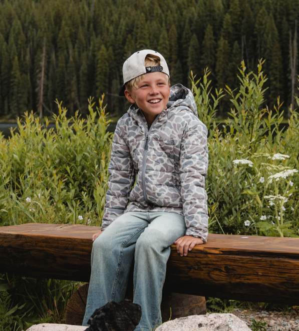Classic Deer Camo Puffer Jacket - Burlebo