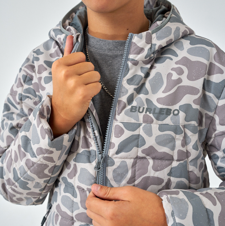 Classic Deer Camo Puffer Jacket - Burlebo