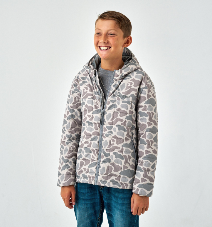 Classic Deer Camo Puffer Jacket - Burlebo