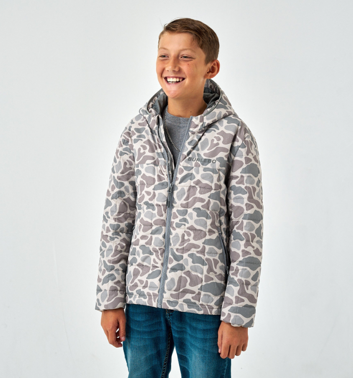 Classic Deer Camo Puffer Jacket - Burlebo