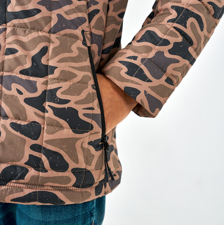Gauge Camo Puffer Jacket - Burlebo