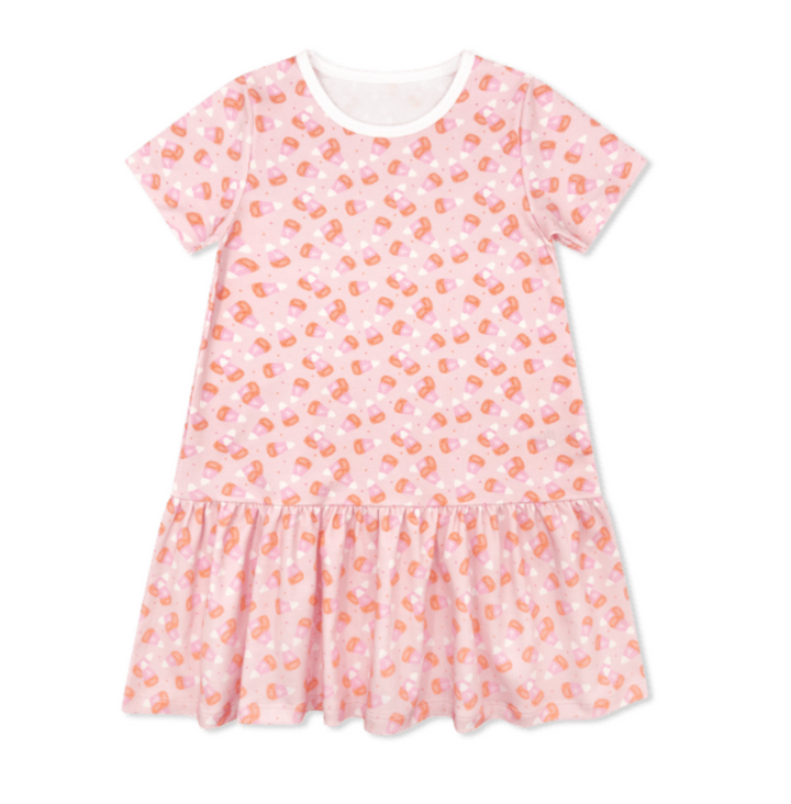 Candy Corn Kisses Drop Waist Dress - Lullaby Set