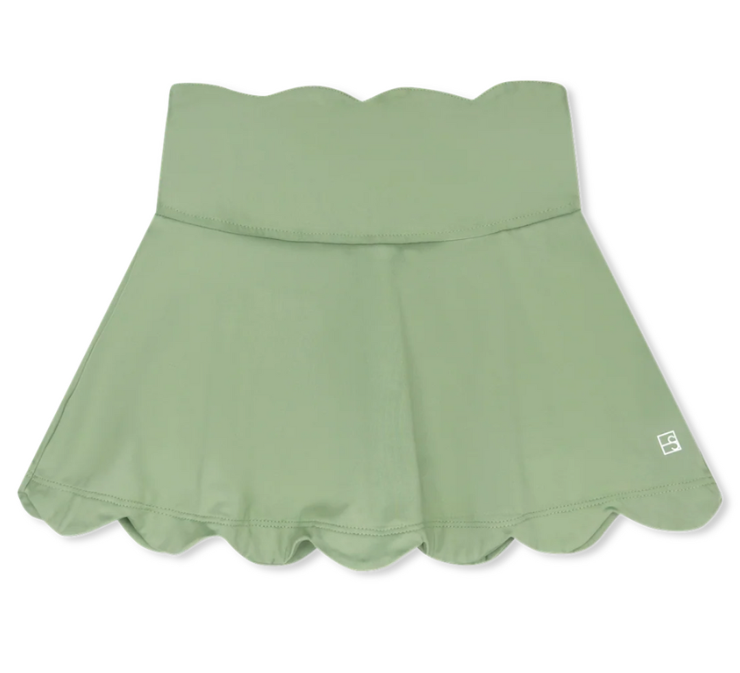 Sage Green Scallop Skort - Set Athletics