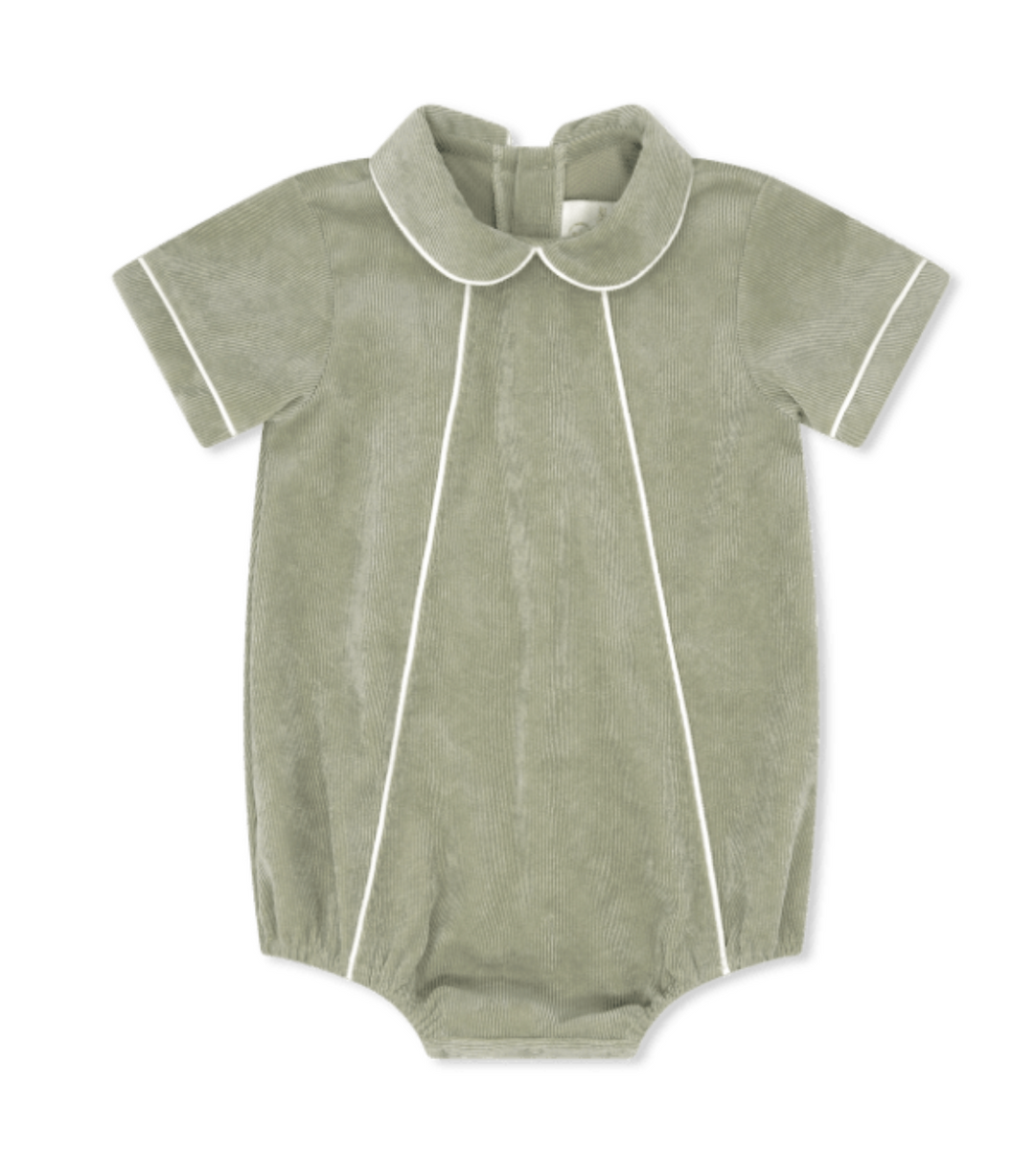Sage Corduroy Boys Bubble - Lullaby Set