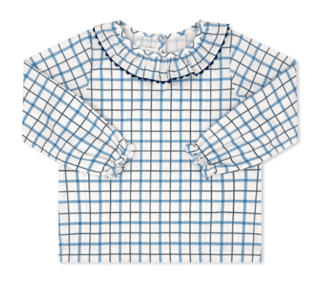 Navy Heritage Check Bella Blouse - Lullaby Set