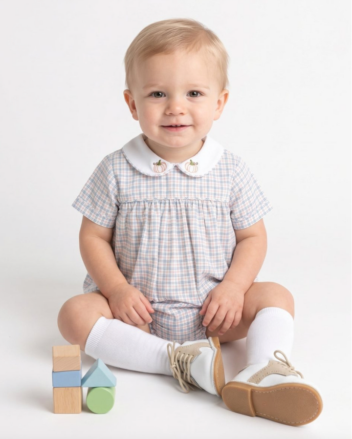 Autumn Plaid Boys Bubble - Lullaby Set