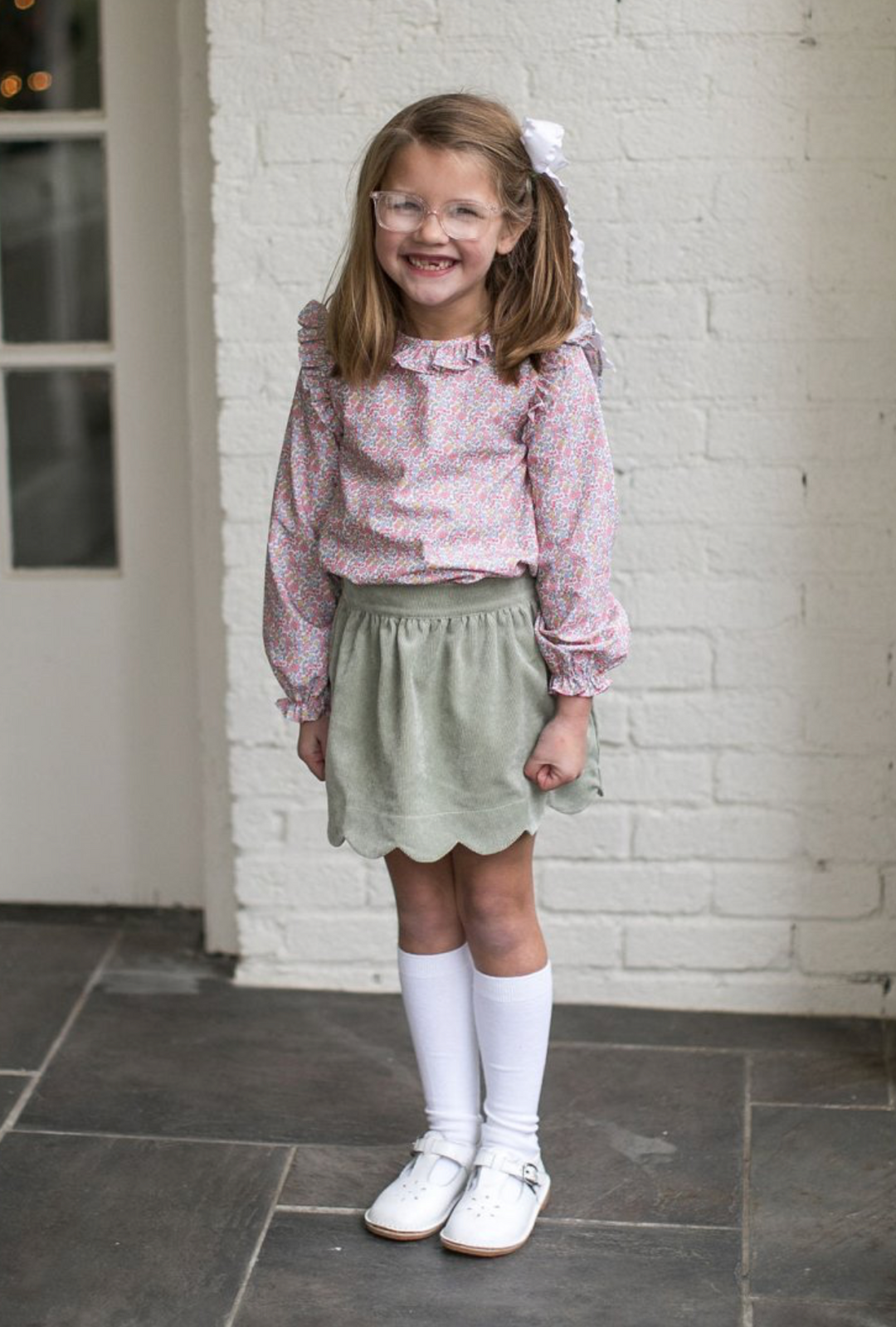 Evelyn Blouse in Autumn Garden - Lullaby Set