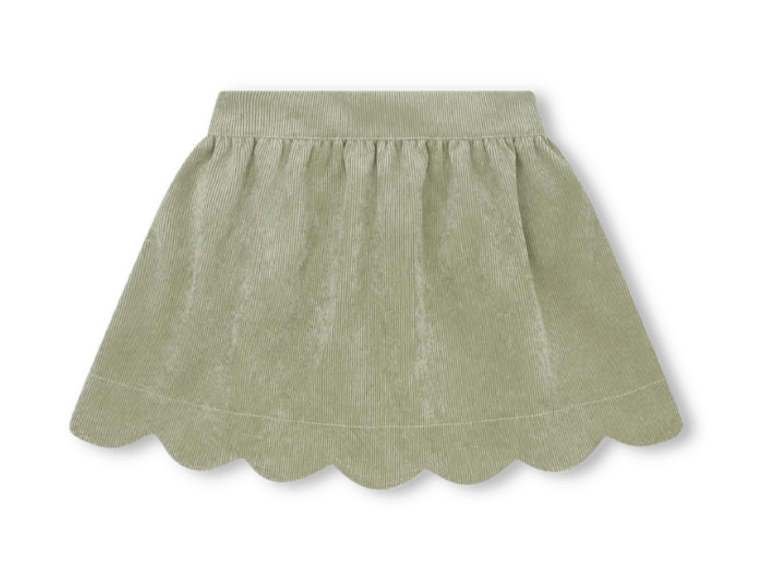 Scallop Skirt Sage Corduroy - Lullaby Set