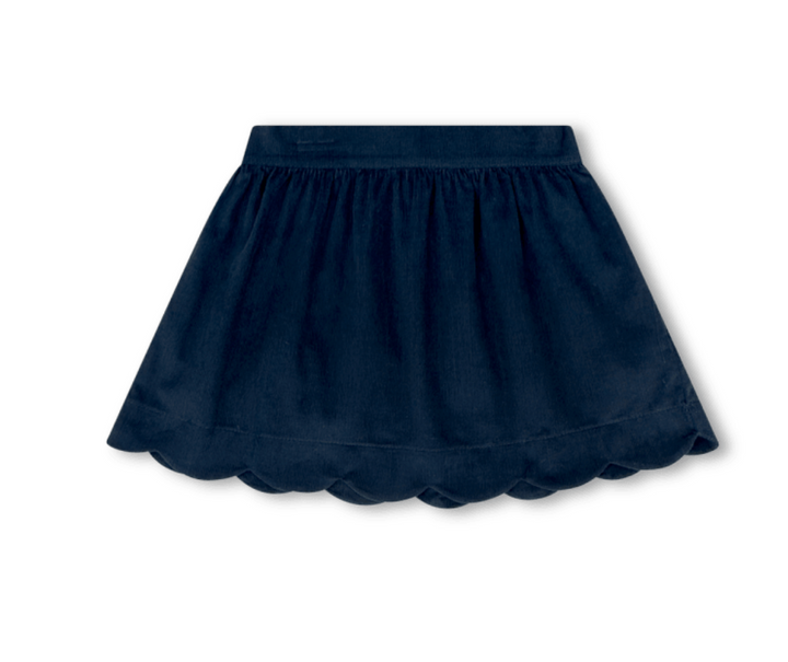 Navy Corduroy Scallop Skirt - Lullaby Set