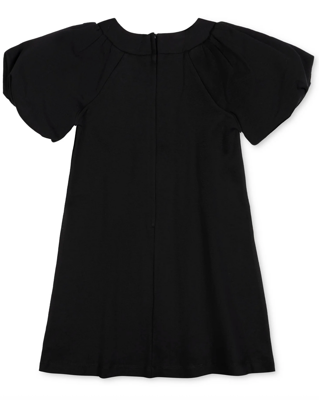 Bubble Sleeve Black Ponte Dress - Hope & Henry