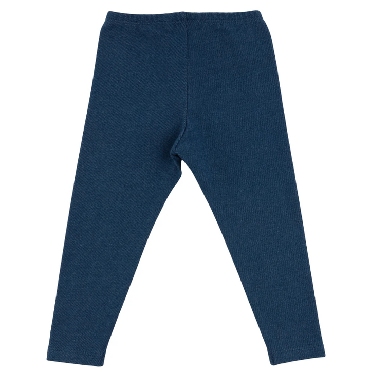 Dark Wash Denim Knit Leggings