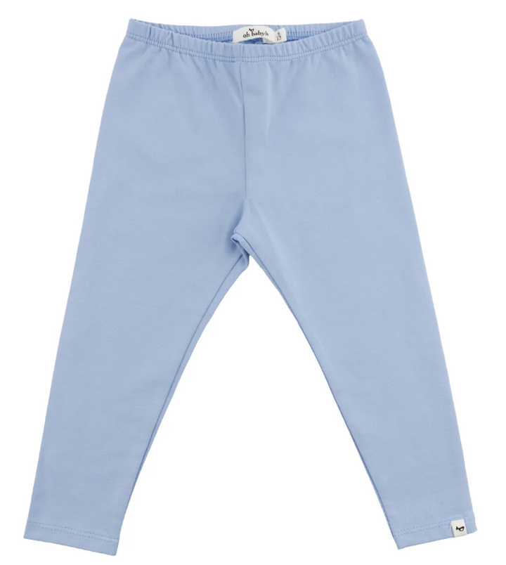 Light Blue Jersey Leggings