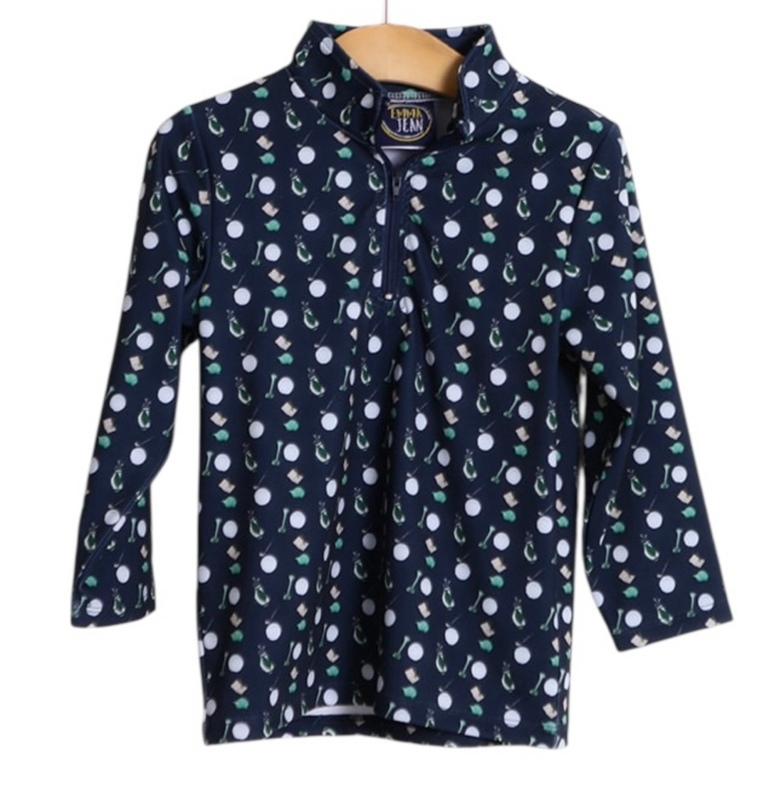 Quarter Zip Performance Golf Pullover - Emma Jean