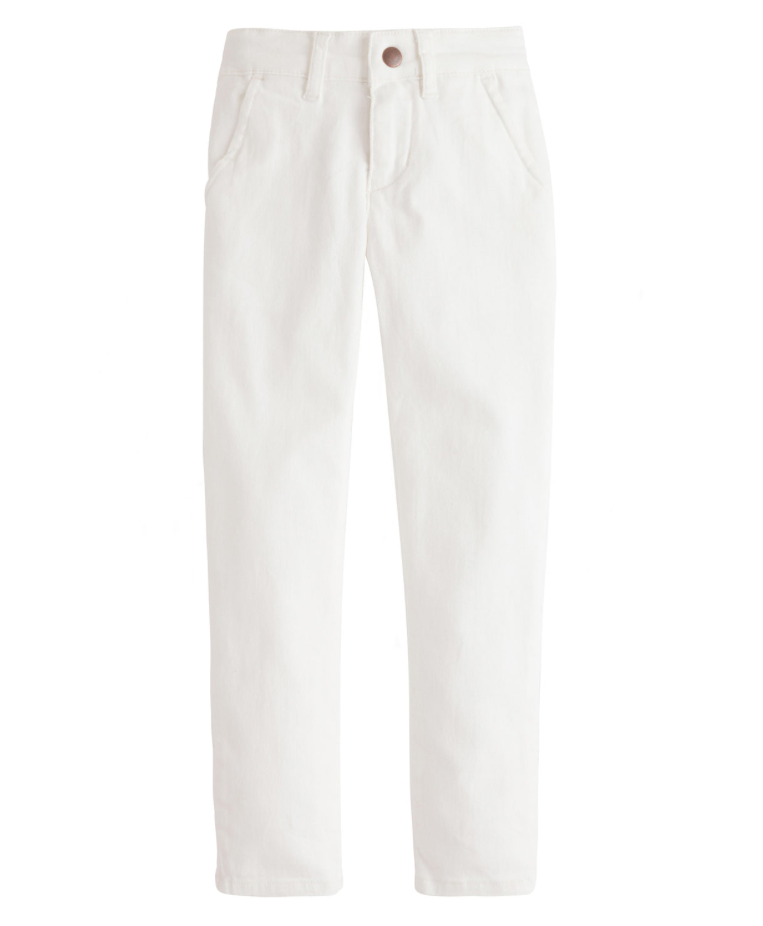 Twiggy Jeans in Ivory Denim - BISBY