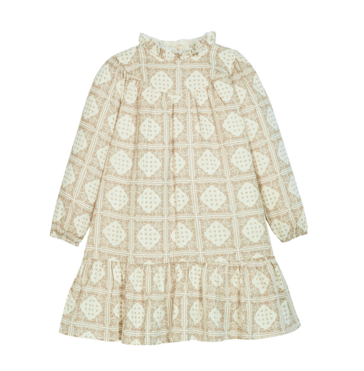 Jody Dress in Stone Patchwork - BISBY