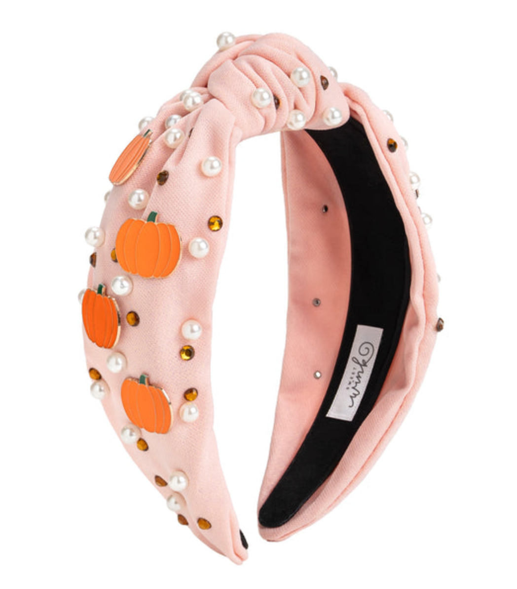 Pumpkin Pearl Gemstone Headband - Sweet Wink