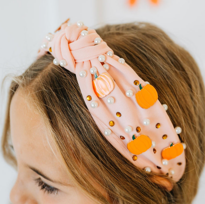 Pumpkin Pearl Gemstone Headband - Sweet Wink