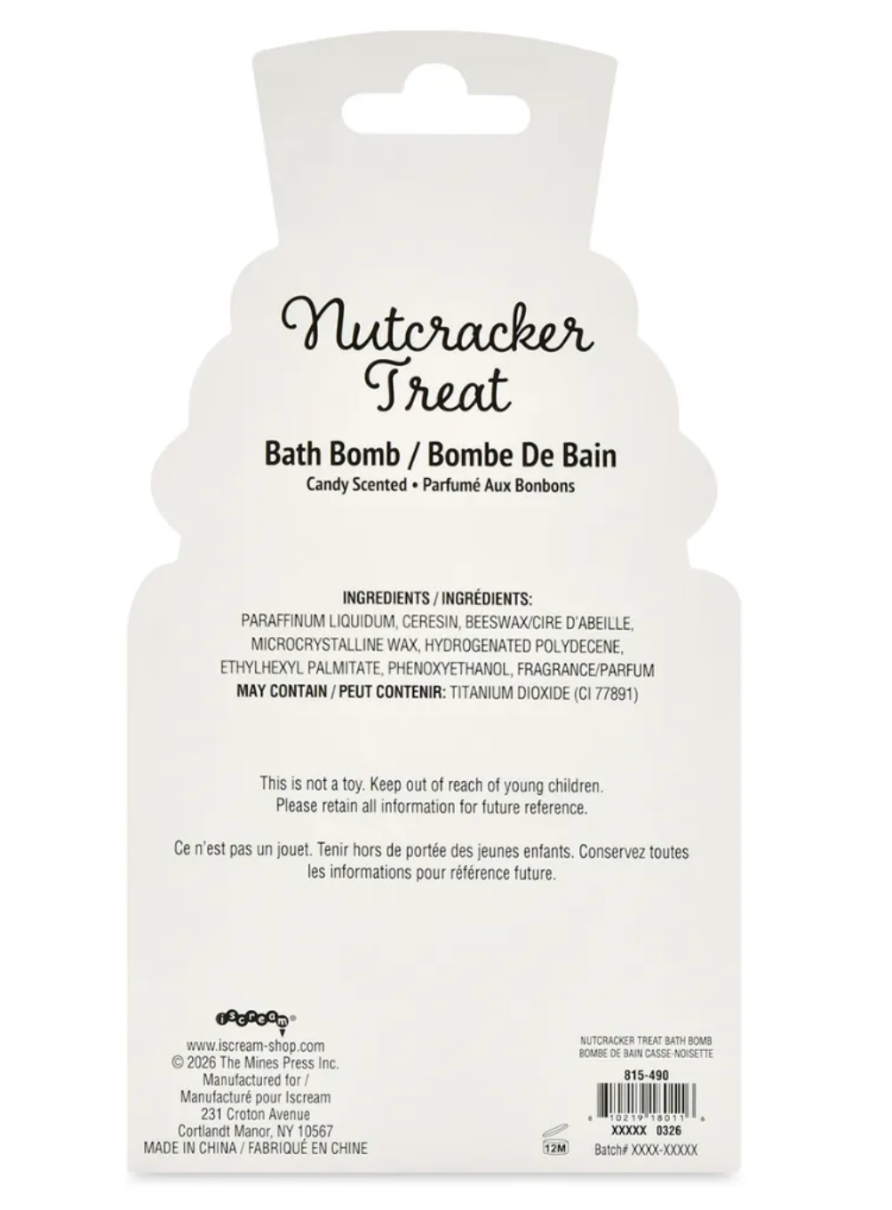 Nutcracker Treat Bath Bomb