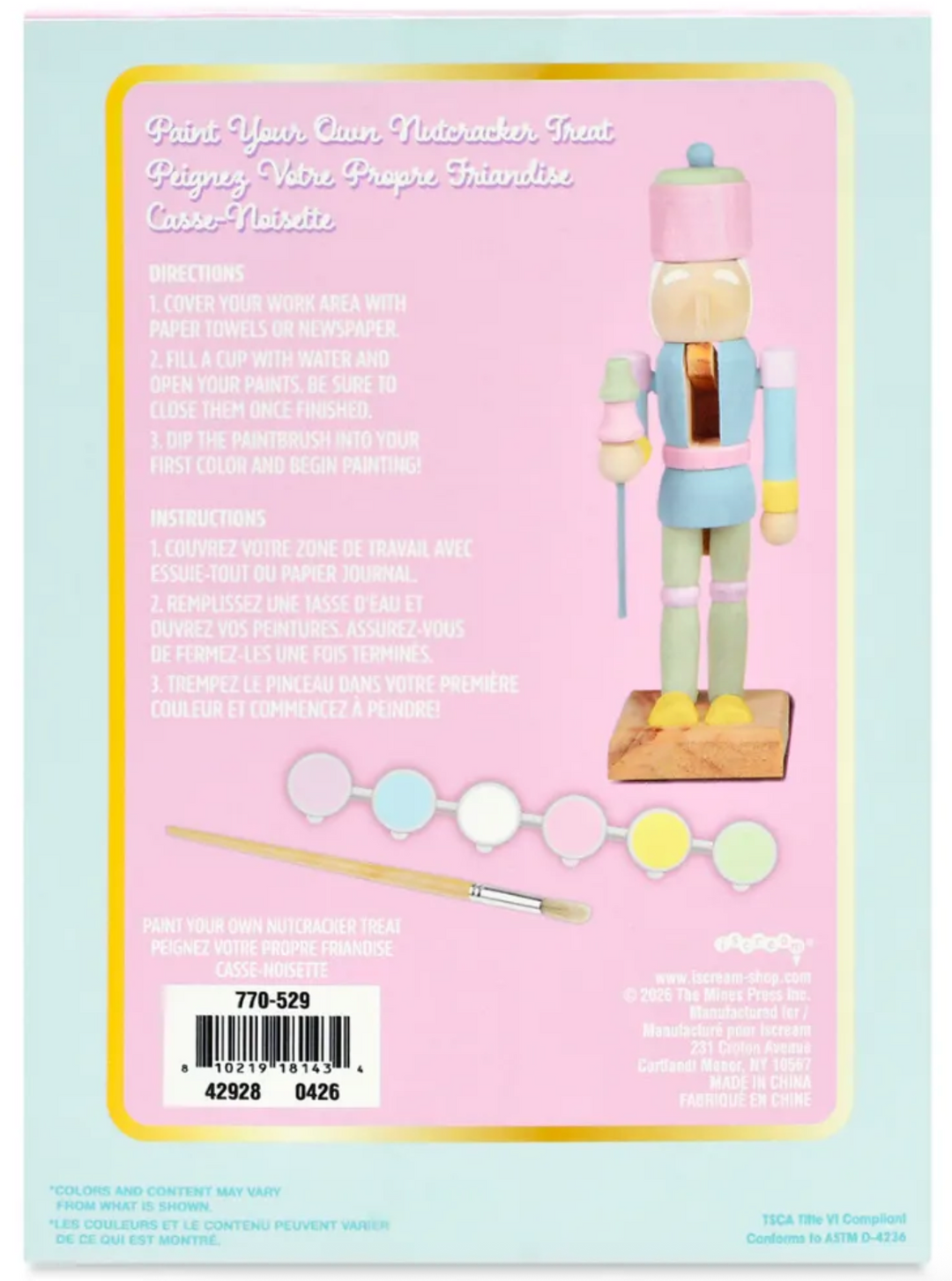 Paint Your Own Nutcracker Craft