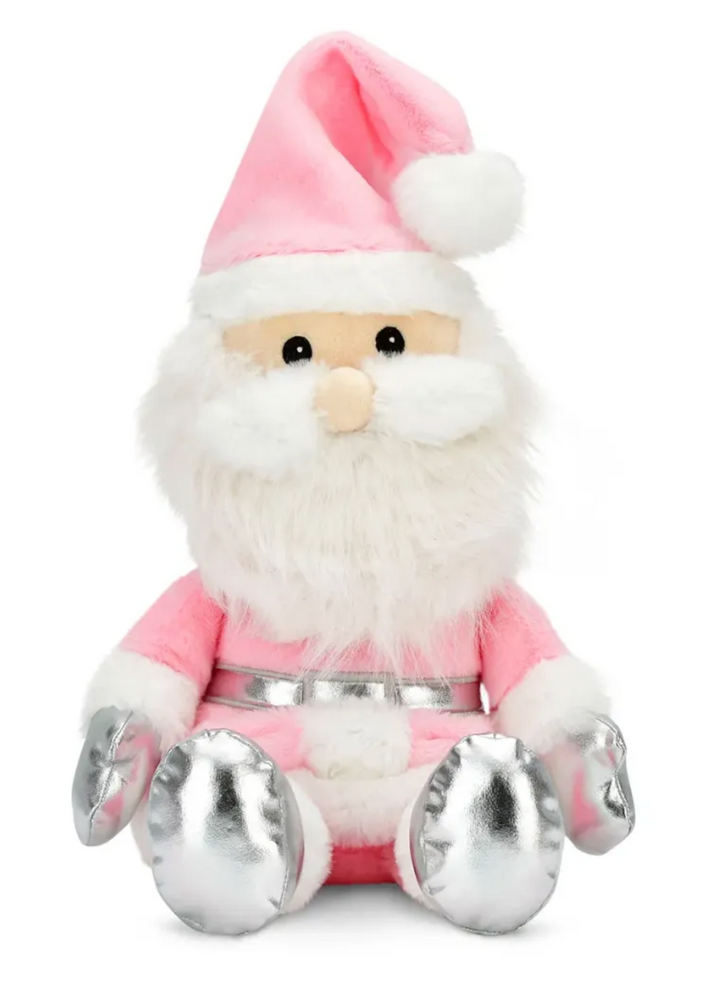 Pink Santa Plush Character