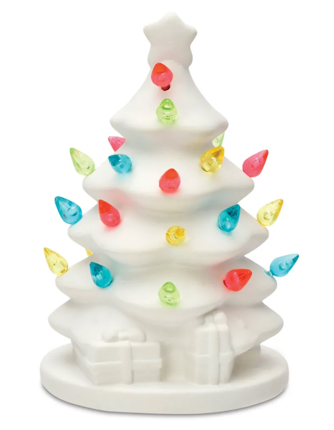 Paint Your Own Christmas Tree with Lights