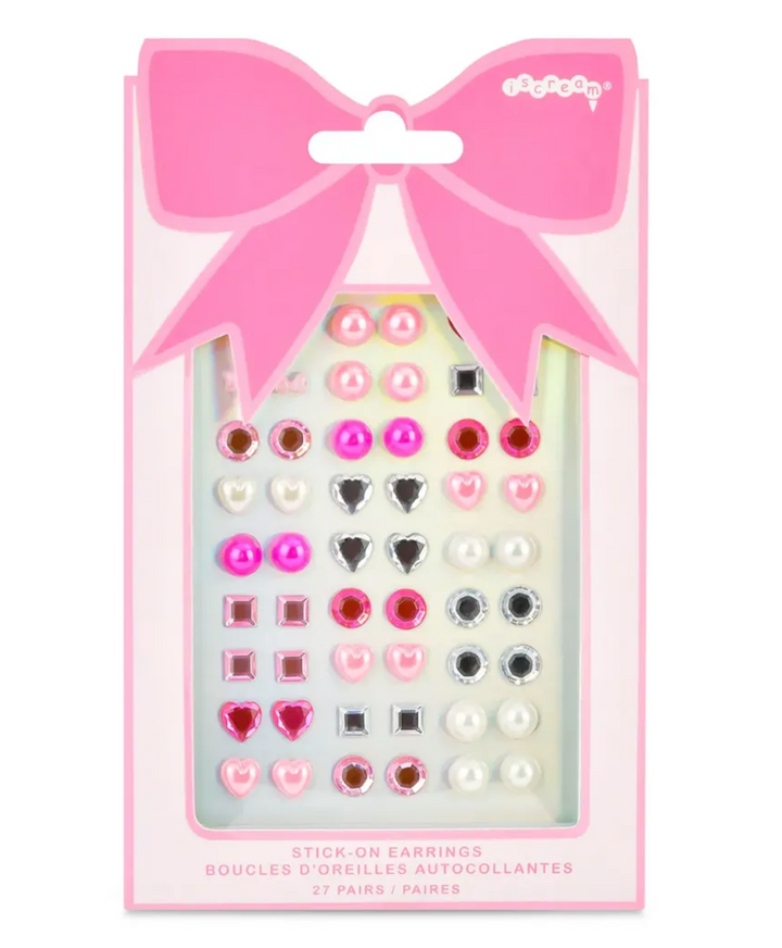 Bow Stick On Earrings